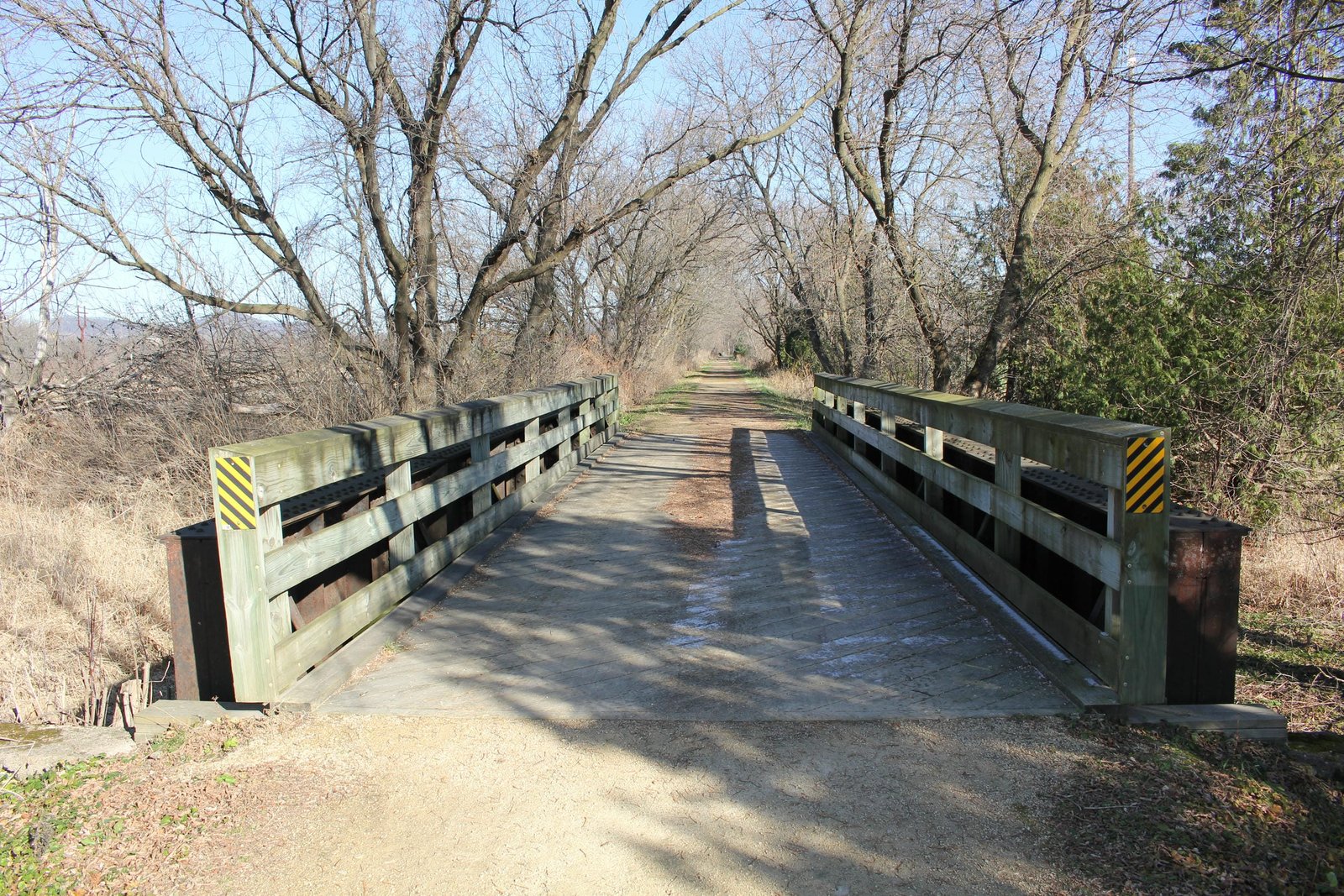 Looking east